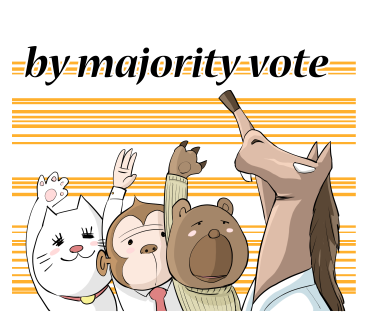 by majority Vote Cat Monky Bear Horse