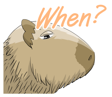 When? Capybara
