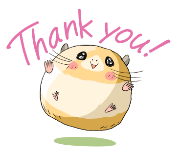 Thank you! Hamster